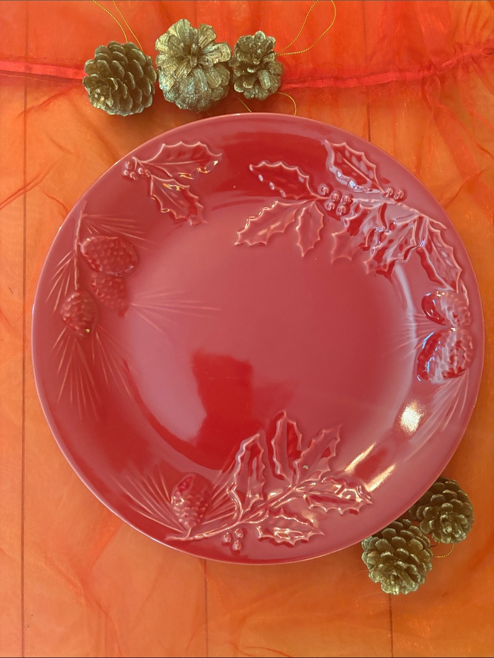 Rustic Berry Dinner Plate LENOX Winter Holiday  Christmas